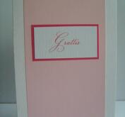 Gratulationskort rosa