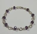 Kristallarmband lila