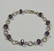 Kristallarmband lila