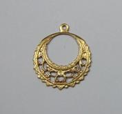 Rund filigree i mässing
